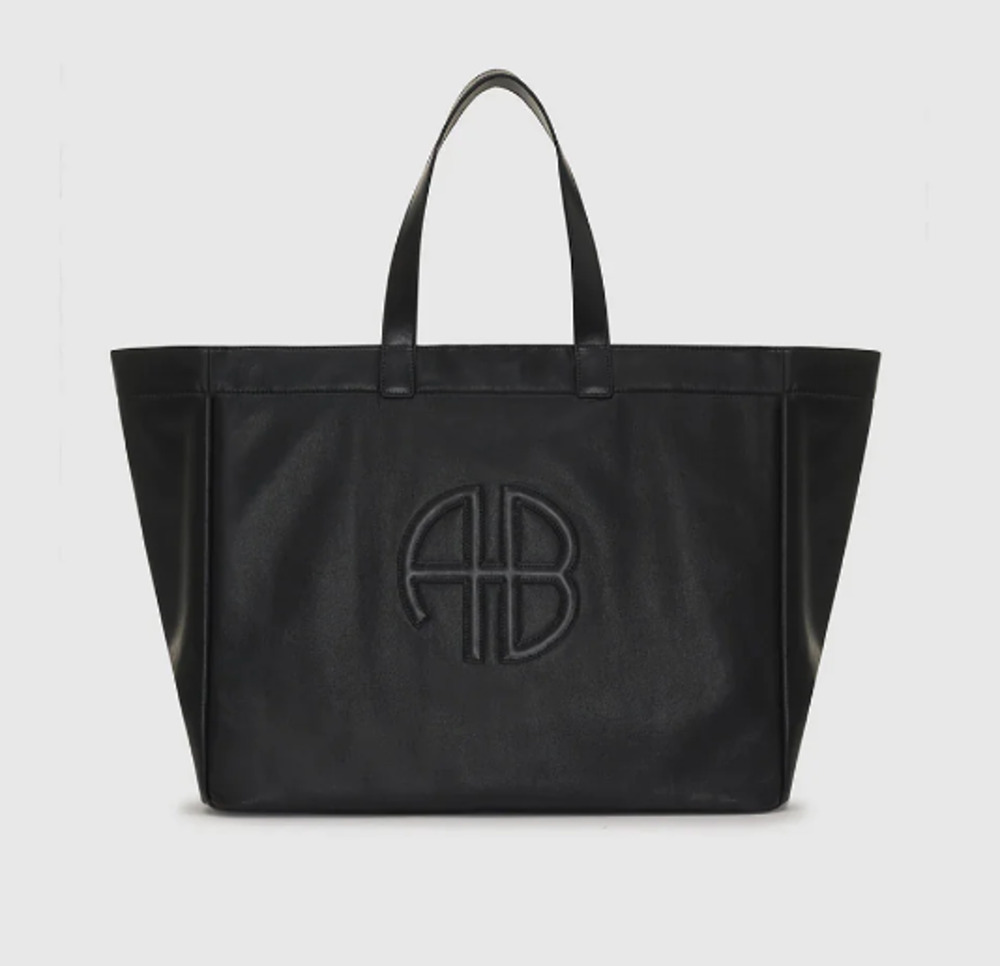 NWT Anine Bing Large Rio Black Tote Bag